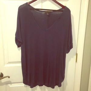New Forever 21+ dark turquoise short sleeve top